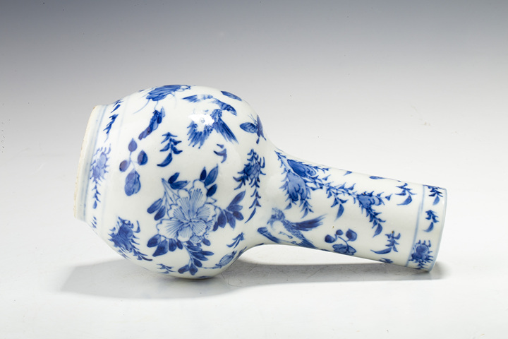 古玩陶瓷清晚·青花花鳥紋天球瓶拍賣,當前價格654元