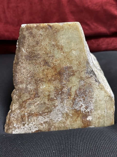 古玩玉器岫巖玉原石真品鑒賞圖