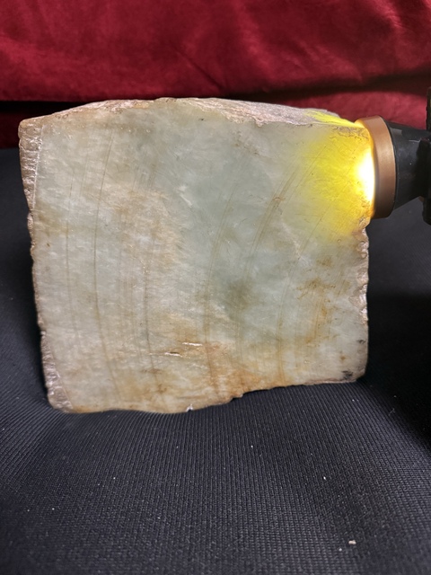 古玩玉器岫巖玉原石真品鑒賞圖