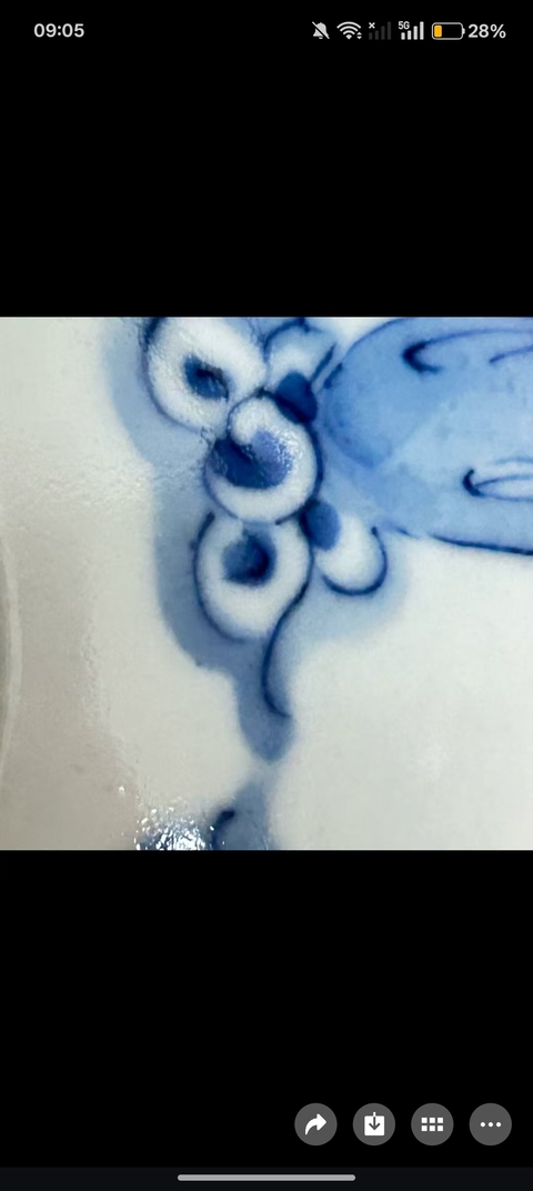 古玩陶瓷晚清青花八仙碗真品鑒賞圖