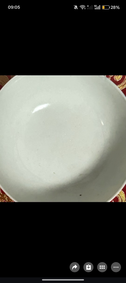 古玩陶瓷晚清青花八仙碗真品鑒賞圖
