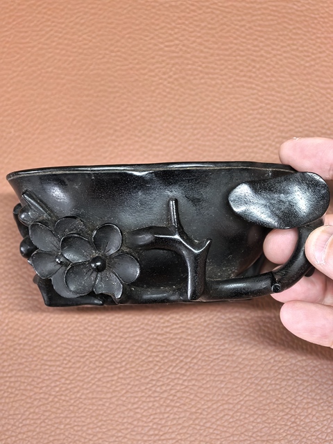 古玩雜項梅花杯真品鑒賞圖