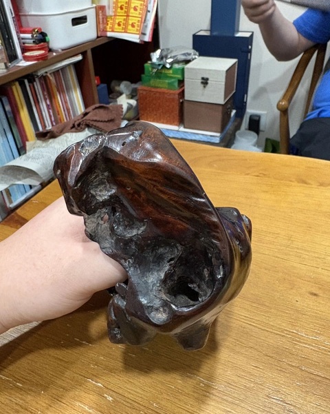 古玩雜項(xiàng)硬木隨型根雕真品鑒賞圖
