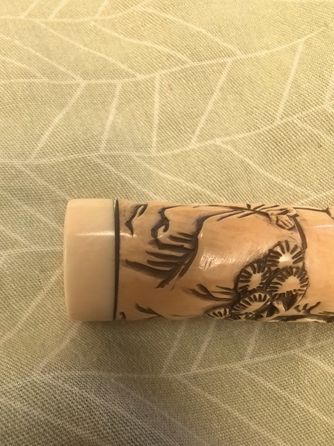 古玩雜項牙桶真品鑒賞圖