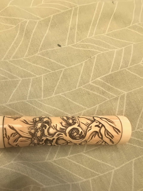 古玩雜項牙桶真品鑒賞圖