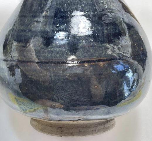 古玩陶瓷黑釉玉壺春瓶真品鑒賞圖