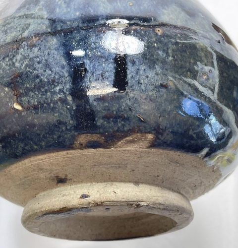 古玩陶瓷黑釉玉壺春瓶真品鑒賞圖
