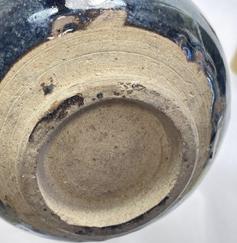 古玩陶瓷黑釉玉壺春瓶真品鑒賞圖