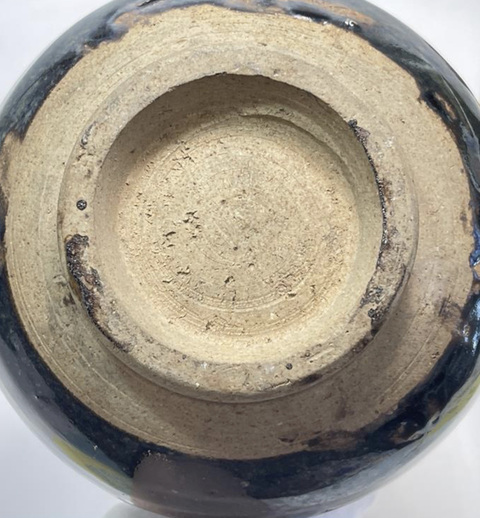 古玩陶瓷黑釉玉壺春瓶真品鑒賞圖