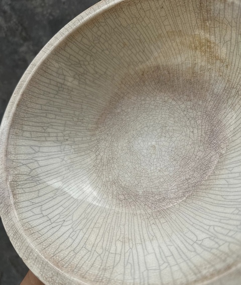 古玩陶瓷漳州窯哥釉撇口碗真品鑒賞圖