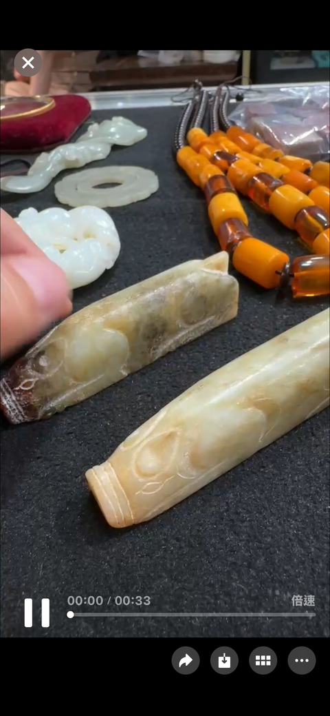 古玩玉器做舊仿古“玉豬握”真品鑒賞圖