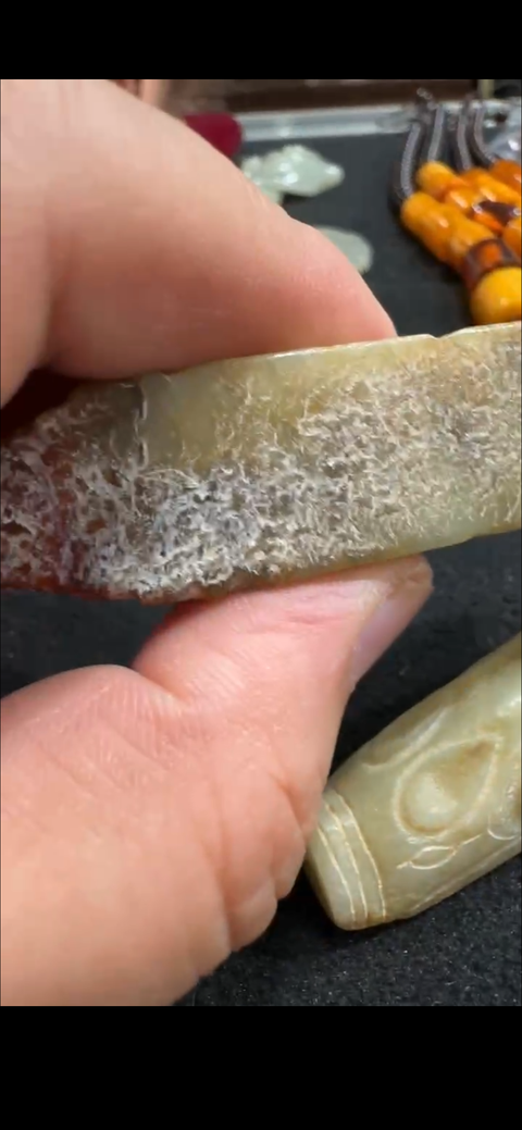 古玩玉器做舊仿古“玉豬握”真品鑒賞圖