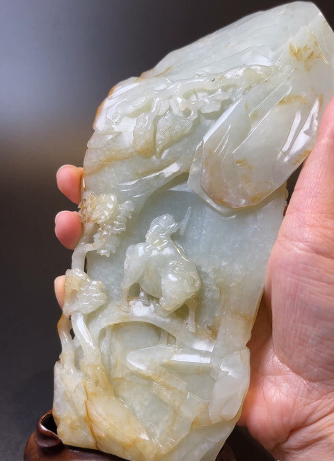 古玩玉器現(xiàn)代山子真品鑒賞圖