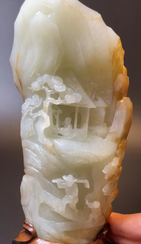 古玩玉器現(xiàn)代山子真品鑒賞圖