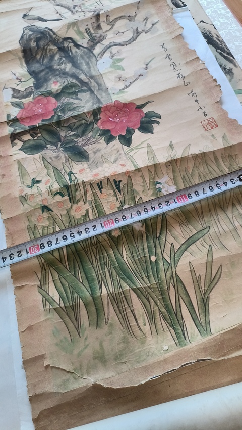 古玩字畫花卉真品鑒賞圖
