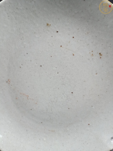 古玩陶瓷清中期 白釉盤真品鑒賞圖
