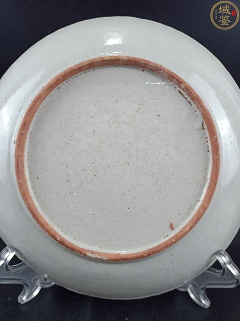 古玩陶瓷清中期 白釉盤真品鑒賞圖