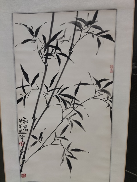 古玩字畫手工原裝原裱中美協名家王業東 墨竹圖拍賣,當前價格10元