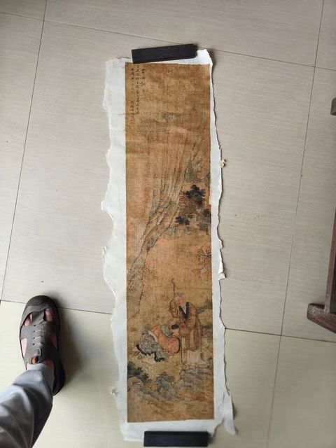 古玩字畫賈母訓子真品鑒賞圖