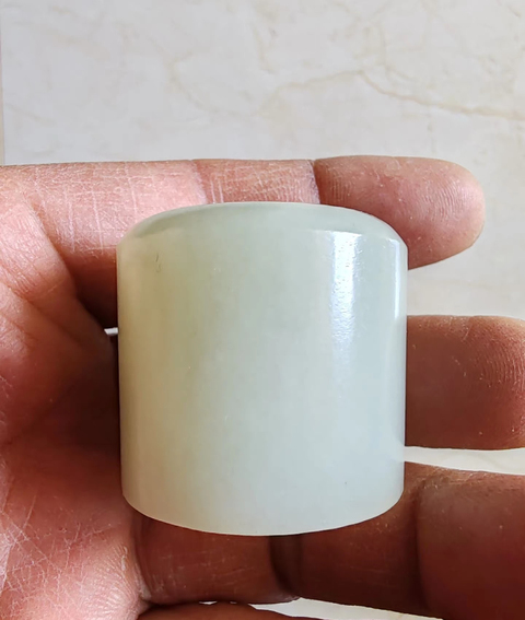古玩玉器扳指真品鑒賞圖