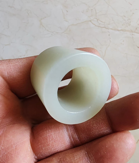 古玩玉器扳指真品鑒賞圖