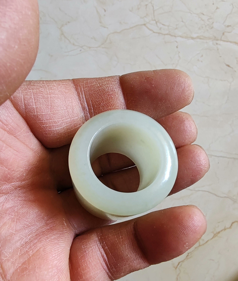 古玩玉器扳指真品鑒賞圖