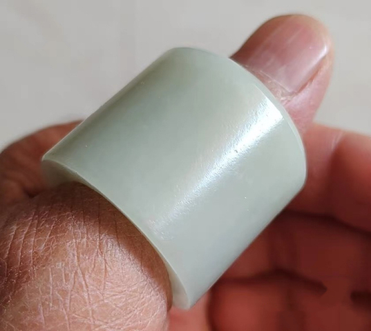 古玩玉器扳指真品鑒賞圖