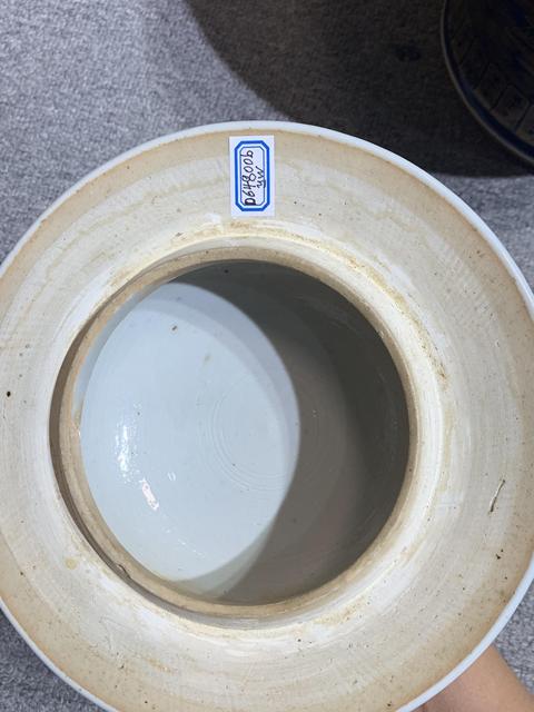 古玩陶瓷霽藍釉描金將軍罐真品鑒賞圖