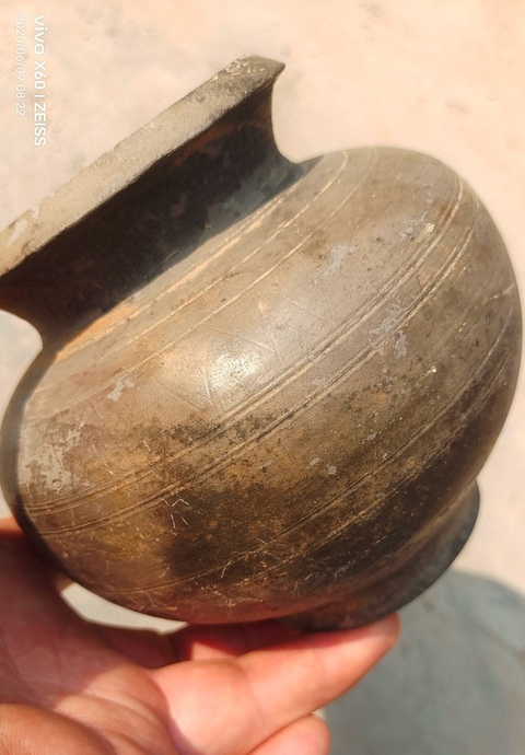 古玩陶瓷灰陶蓋罐真品鑒賞圖