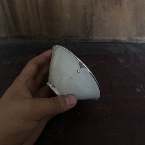 古玩陶瓷青白釉刻水波紋茶盞真品鑒賞圖