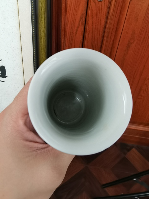 古玩陶瓷青花人物花鳥香筒真品鑒賞圖