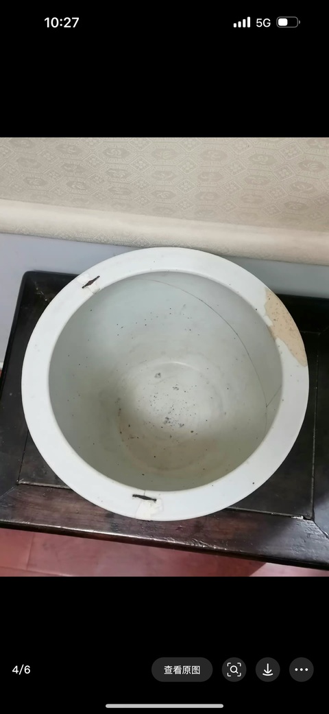 古玩陶瓷青花高士人物故事紋卷缸真品鑒賞圖