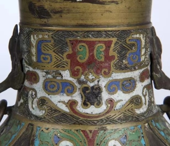 古玩銅器銅瓶真品鑒賞圖
