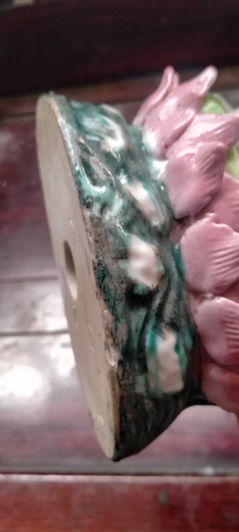 古玩陶瓷粉彩觀音造像真品鑒賞圖