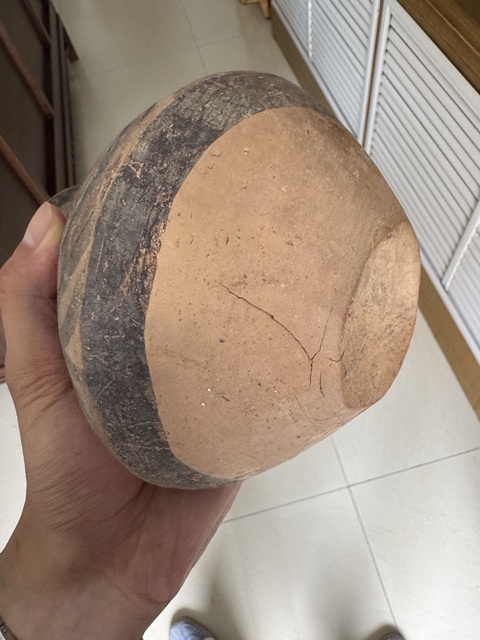 古玩陶瓷馬家窯文化馬場類型蛇紋單耳壺真品鑒賞圖