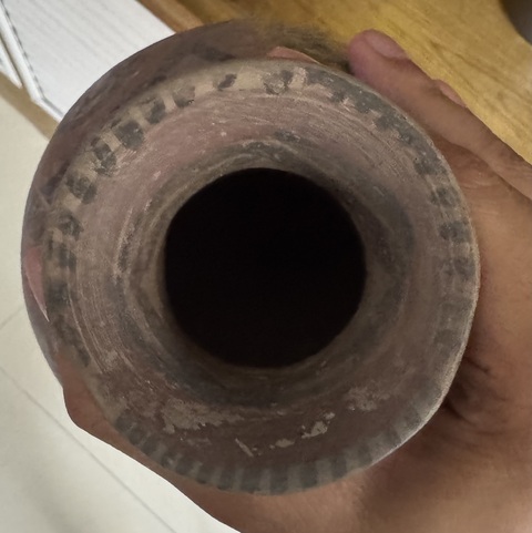 古玩陶瓷馬家窯文化馬場類型蛇紋單耳壺真品鑒賞圖