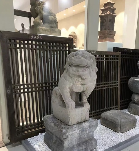 古玩雜項(xiàng)石獅真品鑒賞圖