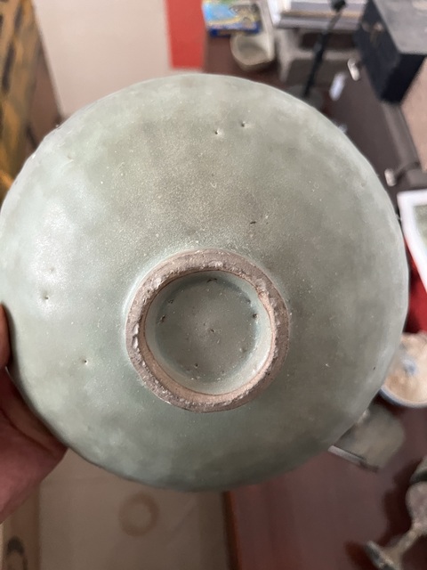 古玩陶瓷元代龍泉窯刻花蓮瓣碗拍賣,當前價格100元
