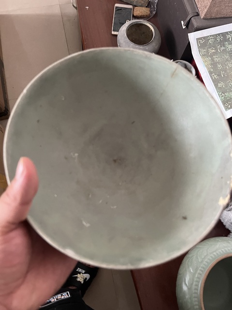 古玩陶瓷元代龍泉窯刻花蓮瓣碗拍賣,當前價格100元