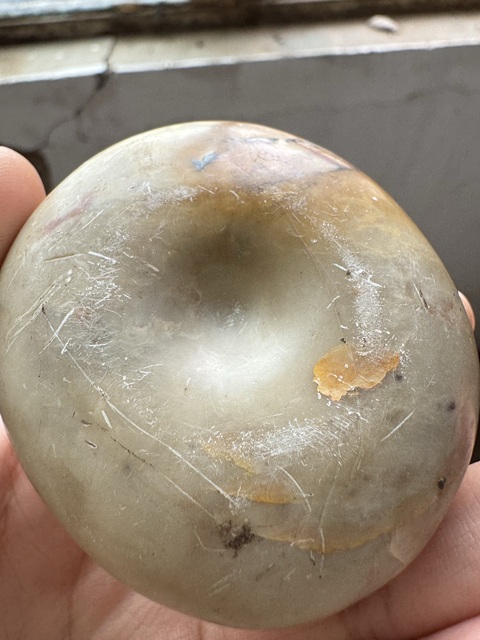 古玩玉器地方料桃型件真品鑒賞圖