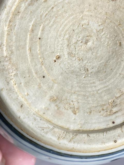 古玩陶瓷明中青花花卉紋罐真品鑒賞圖