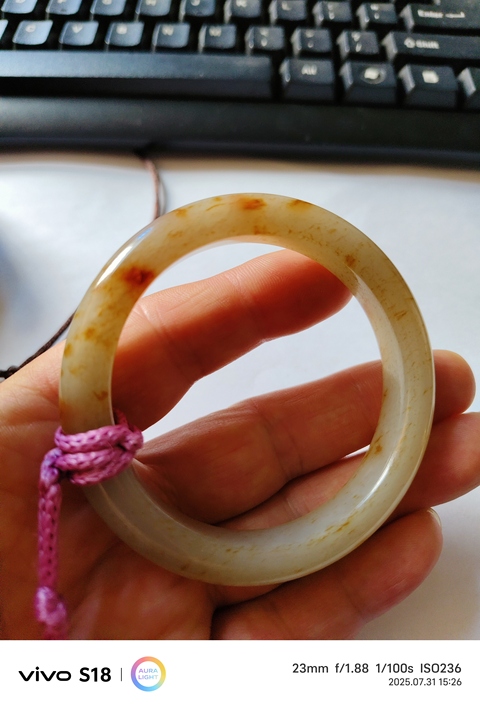 古玩玉器扁鐲子真品鑒賞圖