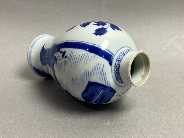 古玩陶瓷青花人物故事紋瓶真品鑒賞圖