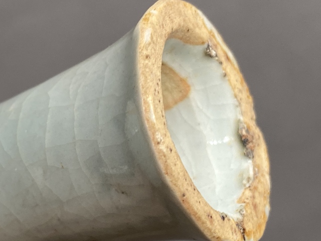 古玩陶瓷青花月影梅紋高足杯真品鑒賞圖
