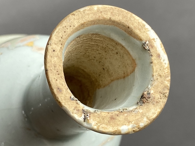 古玩陶瓷青花月影梅紋高足杯真品鑒賞圖