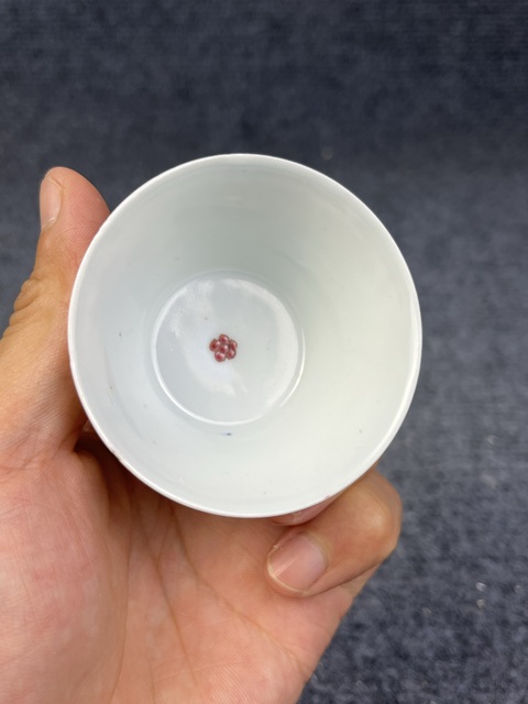 古玩陶瓷雍正粉彩公雞杯真品鑒賞圖