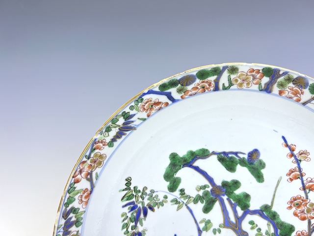古玩陶瓷清康熙·青花加彩松竹梅盤拍賣,當(dāng)前價(jià)格0元