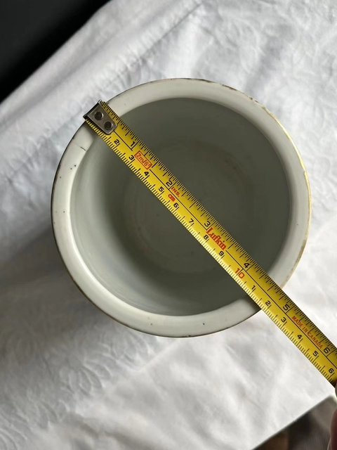 古玩陶瓷粉彩人物故事紋筆筒真品鑒賞圖