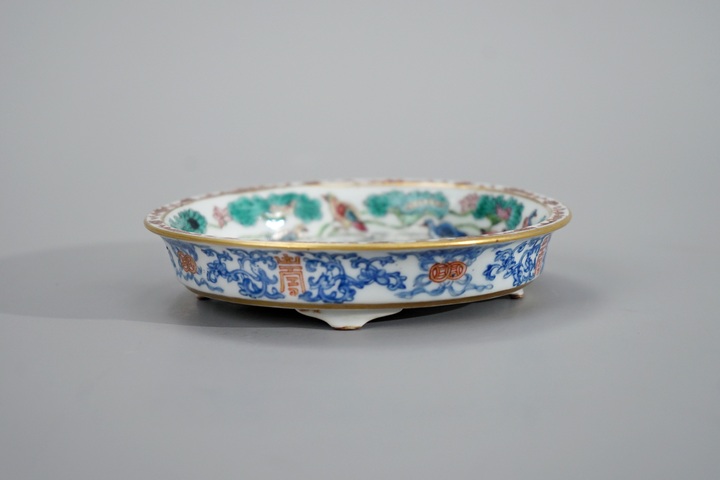 古玩陶瓷粉彩洗真品鑒賞圖