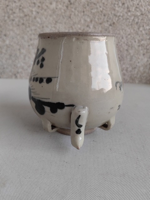 古玩陶瓷青花花卉詩文四系壺拍賣，當前價格450元